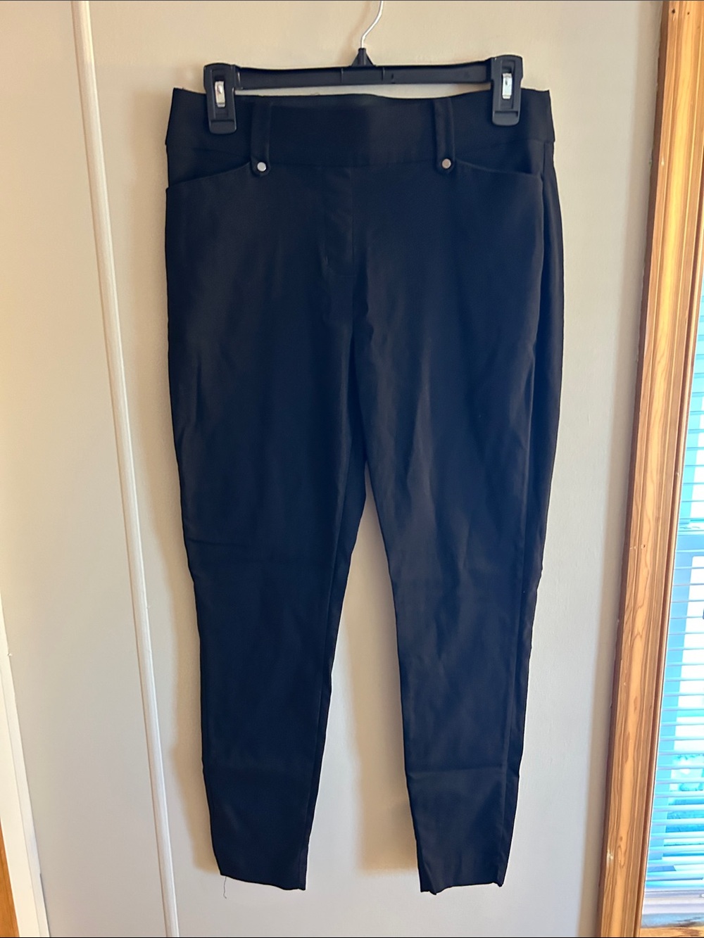 Maurices Black Skinny Ponte Ankle Pants